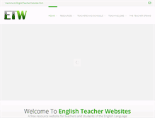 Tablet Screenshot of englishteacherwebsites.com